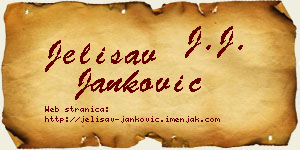 Jelisav Janković vizit kartica